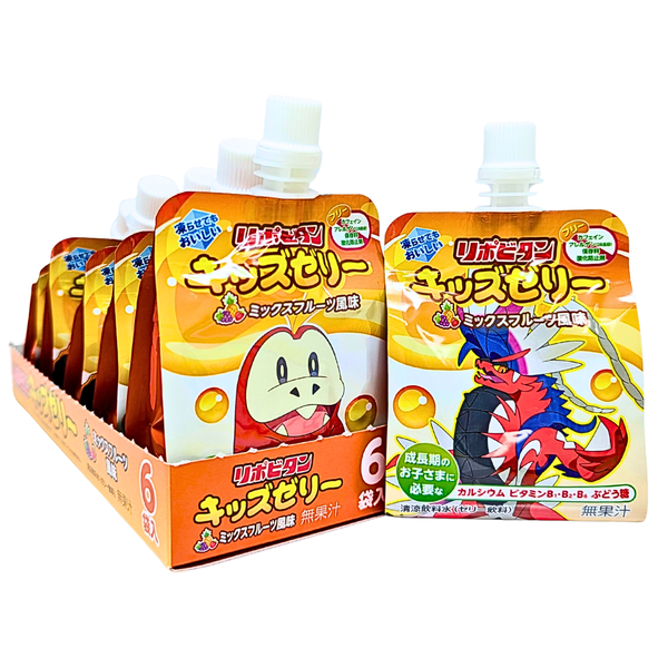 Lipovitan Pokemon Mix Fruit Jelly 125mL (Japan) - 6 Pack