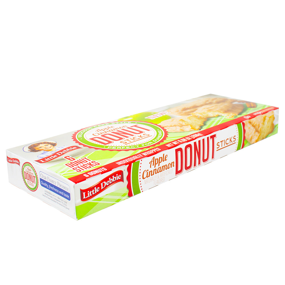 Little Debbies - Apple Cinnamon Donut Sticks (6 sticks) 258g - 1 Box **BB AUG 08/24**