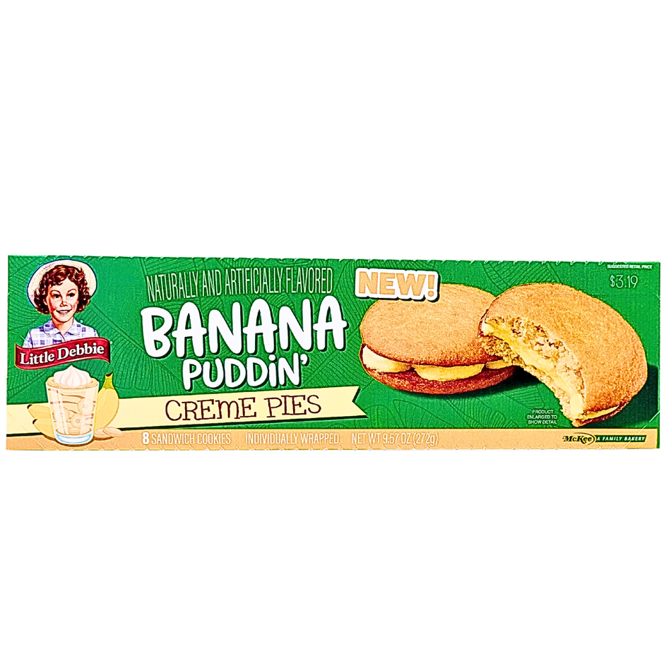 Little Debbie Banana Puddin' Creme Pies 272g - 1 Pack