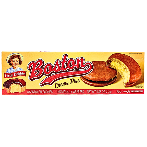 Little Debbie Boston Creme Pies (8 Sandwich Cookies) 312g - 1 Pack