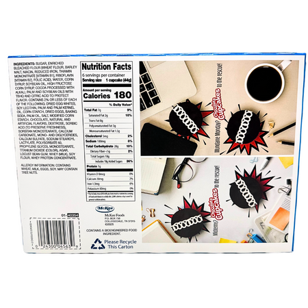 Little Debbie Chocolate Cupcakes (6 Pieces) - 1 Box *Jun 30 2025*