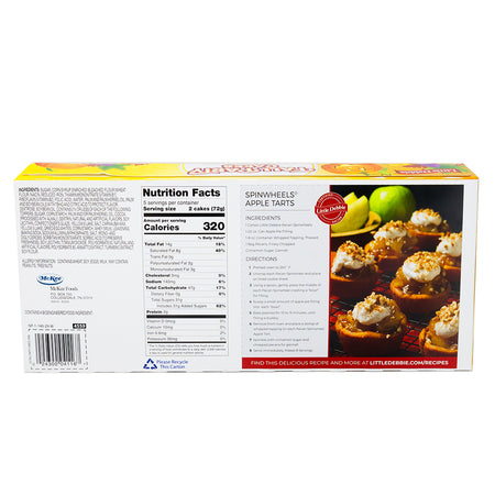 Little Debbie Vanilla Fall White Party Cakes 362g - 1 Pack **BB OCT 06/24**  Nutrition Facts Ingredients
