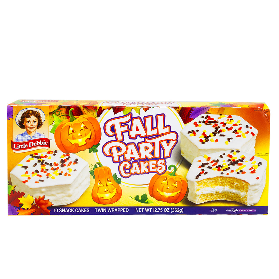 Little Debbie Vanilla Fall White Party Cakes 362g - 1 Pack **BB OCT 06/24**