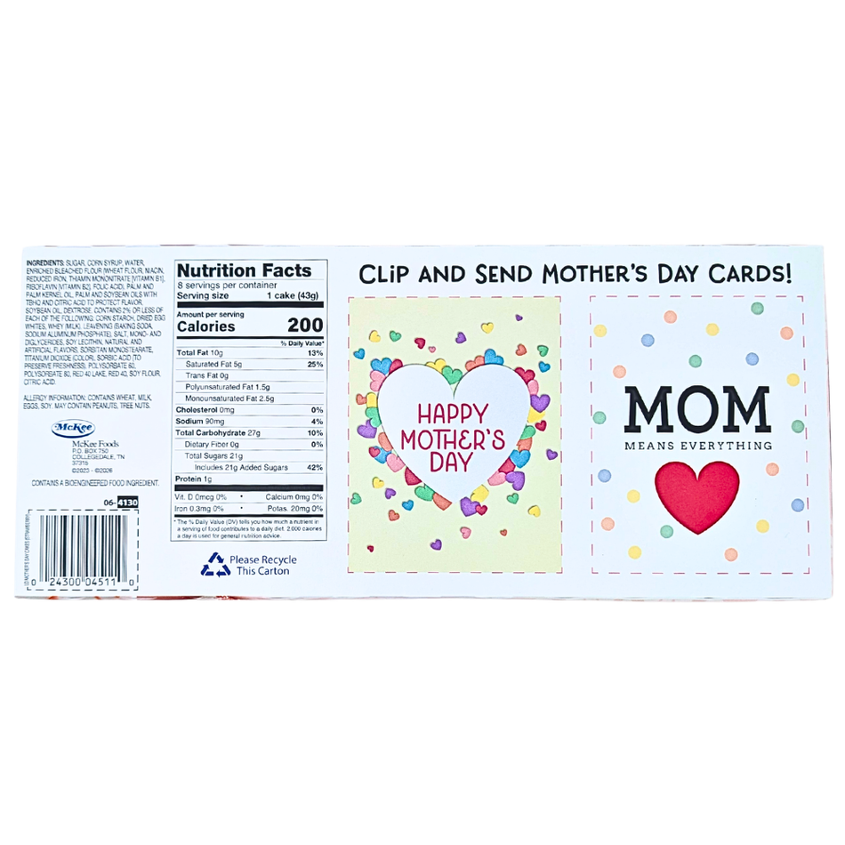 Little Debbie Mother's Day Cakes Strawberry 341g - 1 Pack