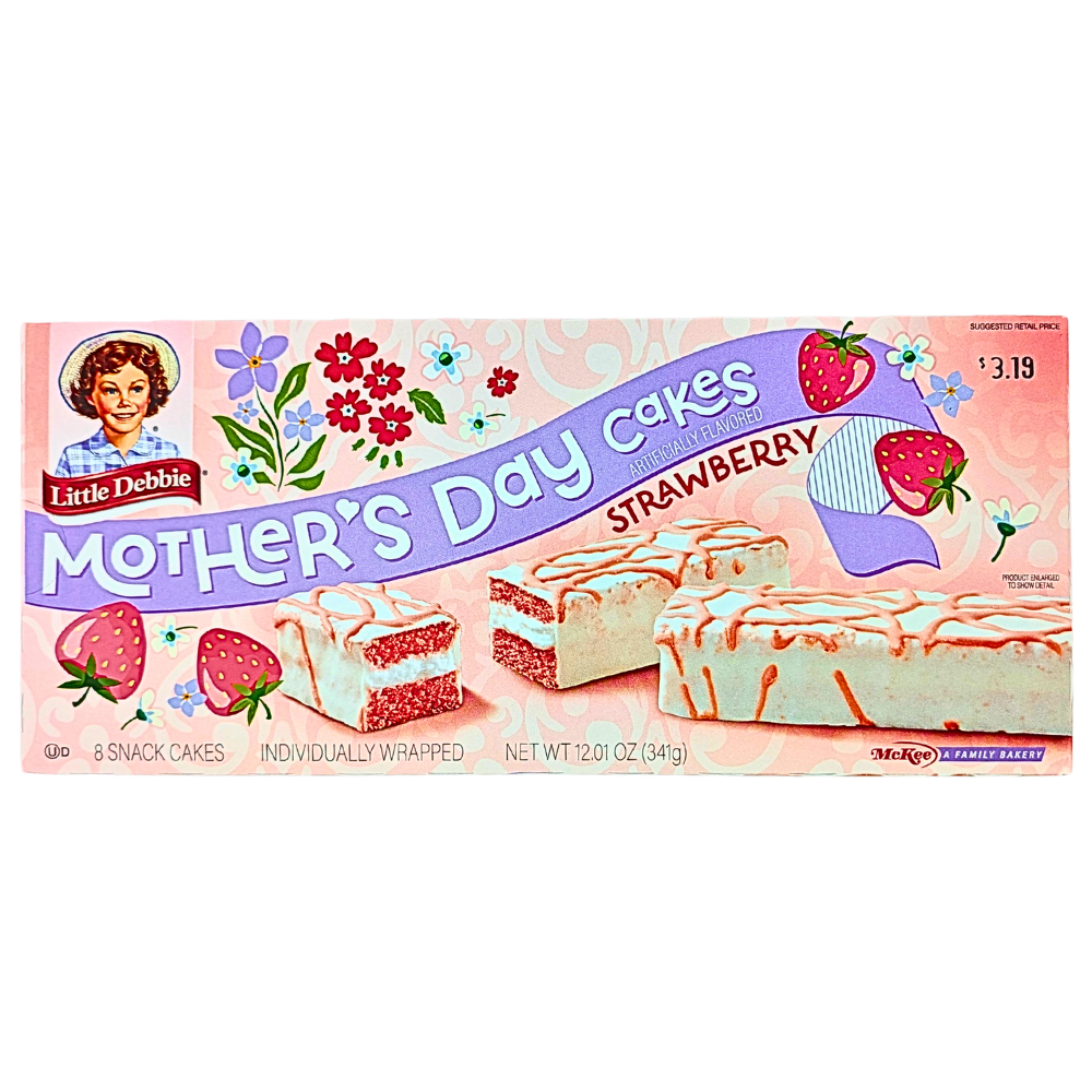 Little Debbie Mother's Day Cakes Strawberry 341g - 1 Pack