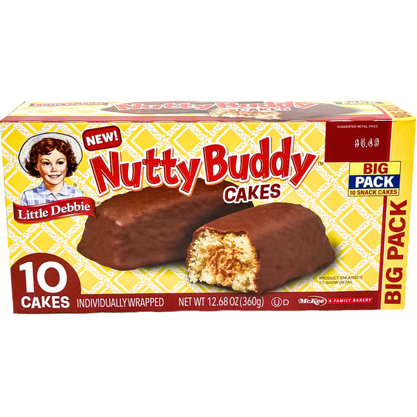 Little Debbie Nutty Buddy Cakes (10 Cakes) 12.68oz - 1 Pack *Jul 1 2025*