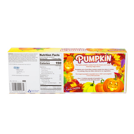 Little Debbie Pumpkin Delights 283g - 1 Pack **BB OCT 08/24**  Nutrition Facts Ingredients
