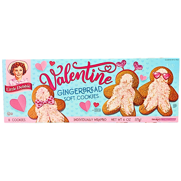 Little Debbie Valentine Gingerbread Cookies 171g - 1 Pack *BB 25Feb2026*