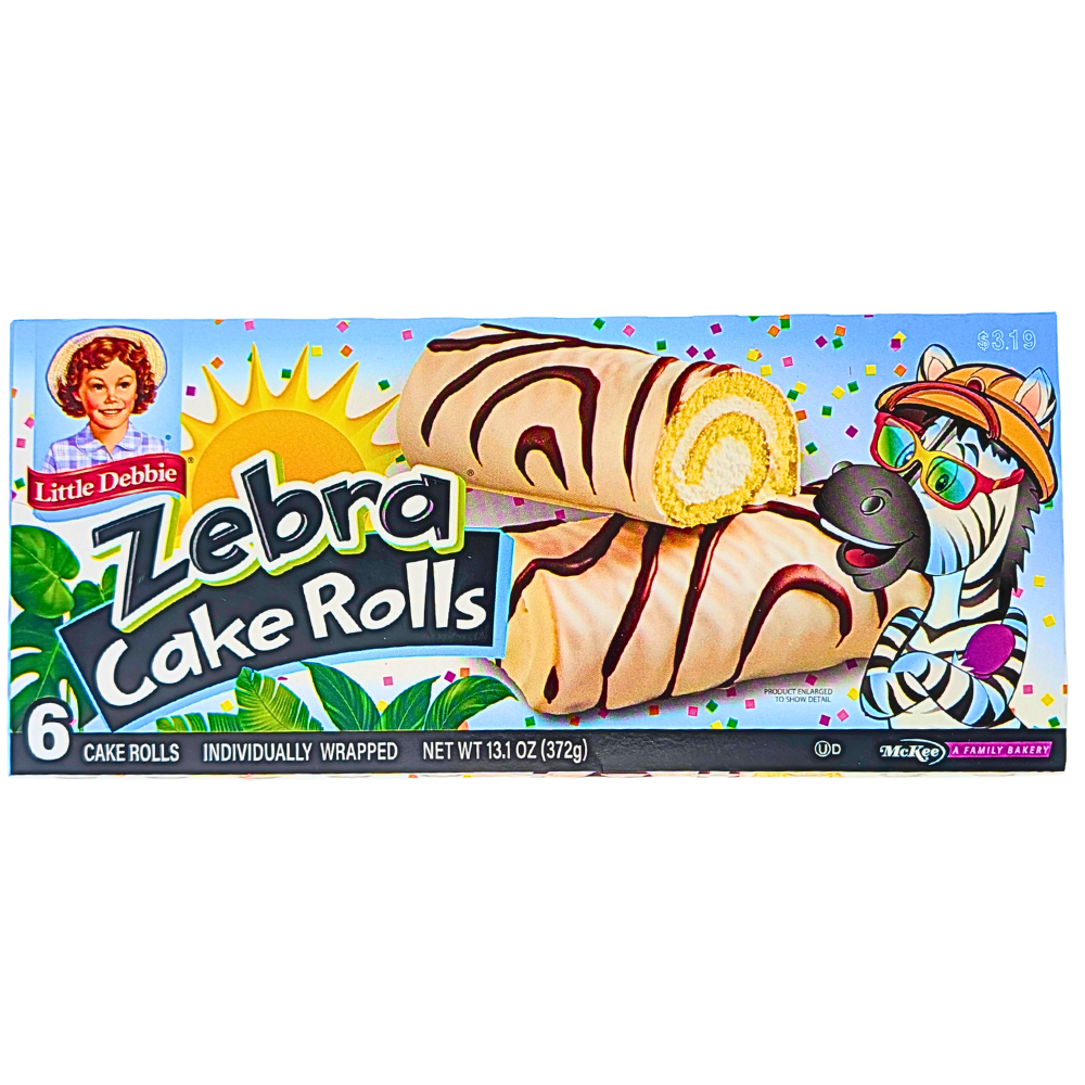 Little Debbie Zebra Cake Rolls (6 Cake Rolls) 372g - 1 Box **BB 5-Jul-2026**