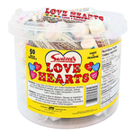 Love Hearts Candy Tub - 50 Pack