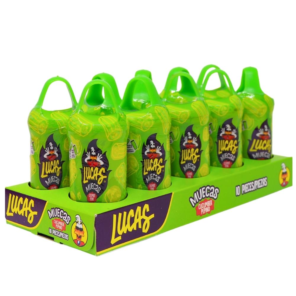 Lucas Muecas Pepino 10ct - 1 Pack - Mexican Candy - Mexico Candy - Pepino - Lucas Muecas Candy