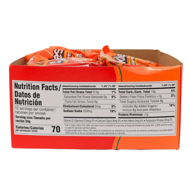 Lucas Skwinkles Salsagheti Mango with Gusano 24g (Mexico) - 12 Pack Nutrition Facts Ingredients