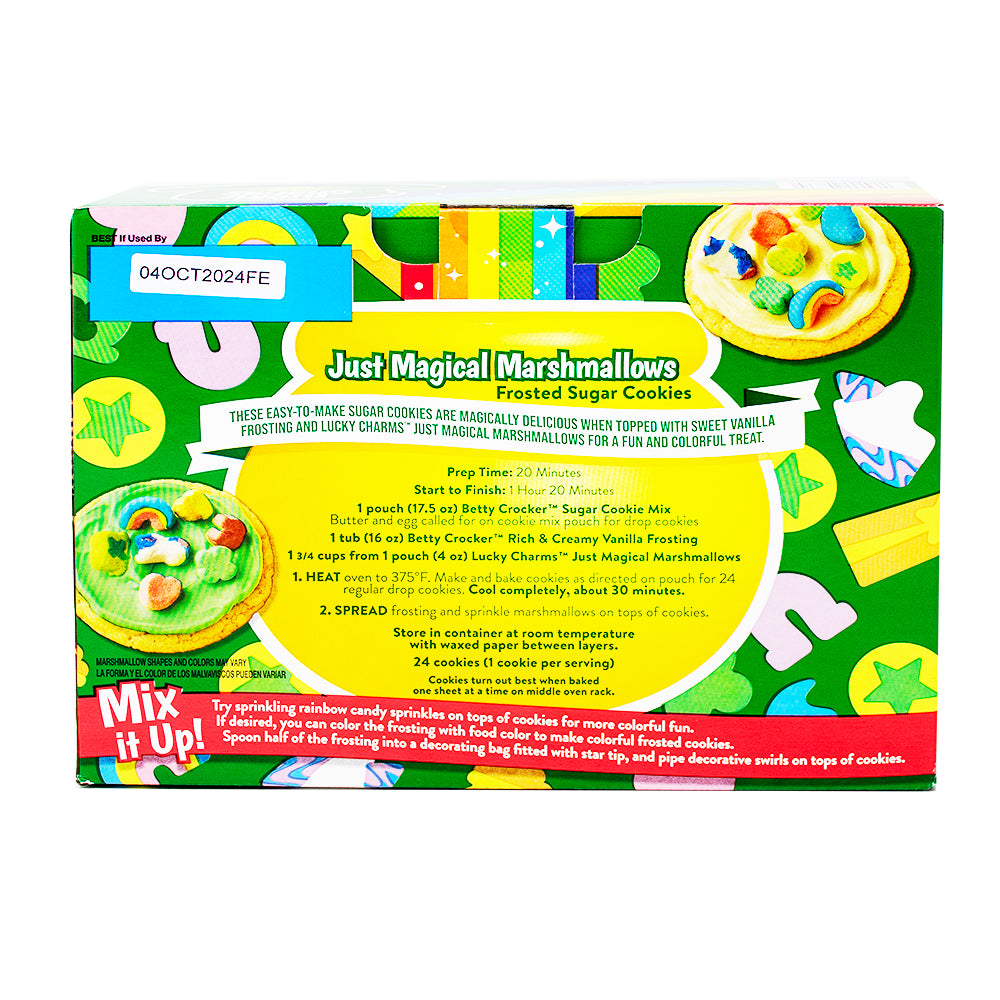 Lucky Charms Just Magical Marshmallows 2 Pouches - 1 Box  Nutrition Facts Ingredients
