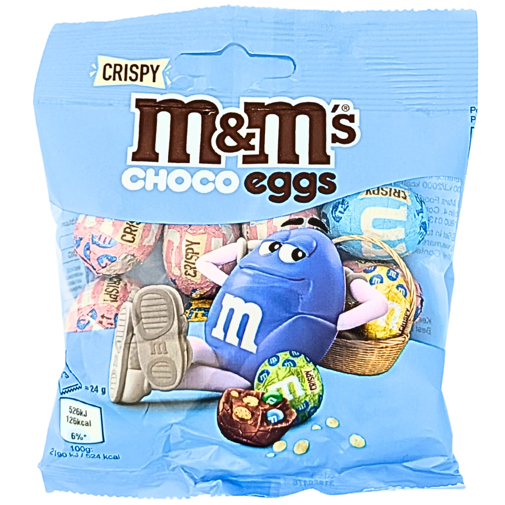 M&M's Crispy Choco Eggs 72g (UK) - 24 Pack | iWholesale Candy