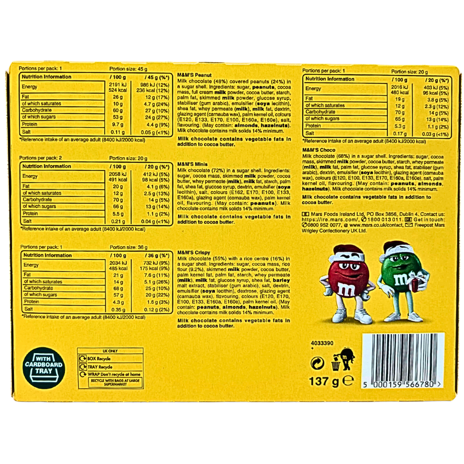 M&M's & Friends Selection Box 139g (UK) - 9 Pack