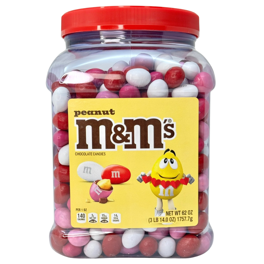 M&M's Peanut Pantry Valentine 62oz - 1 Tub