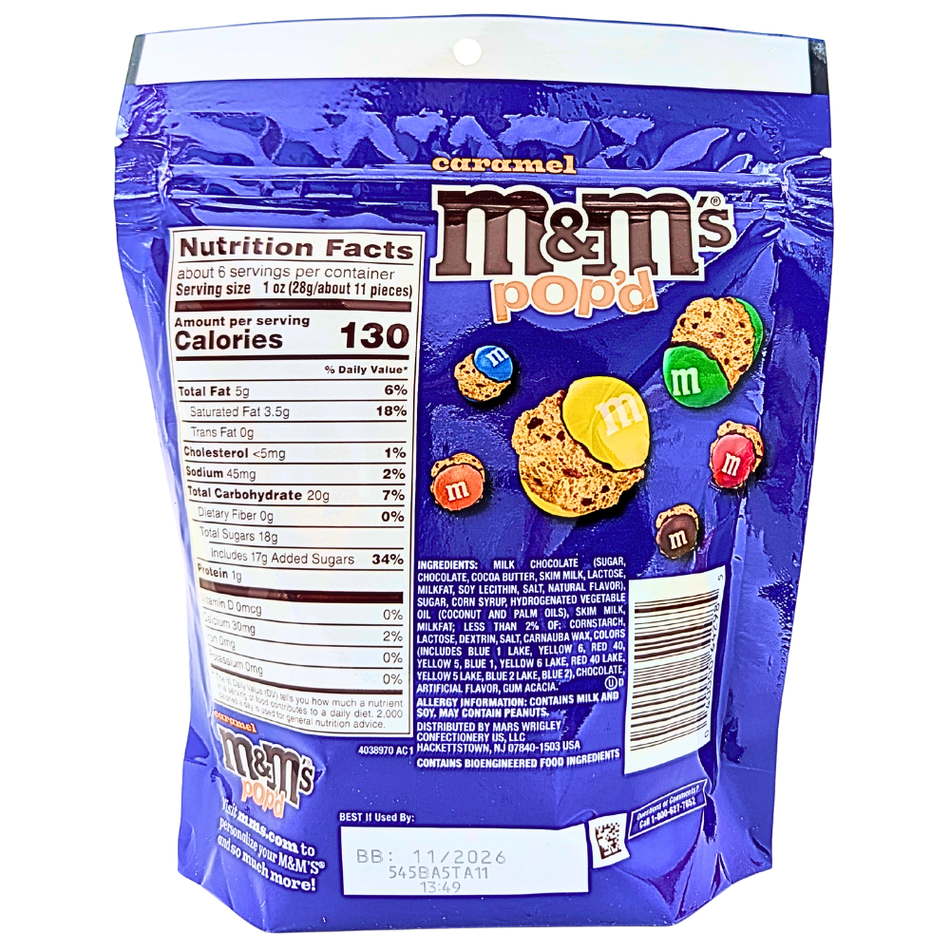 M&M's Pop'd 5.5oz - 8 Pack