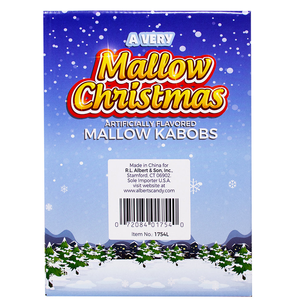 Christmas Marshmallow Kabob - 12 Pack Nutrition Facts Ingredients