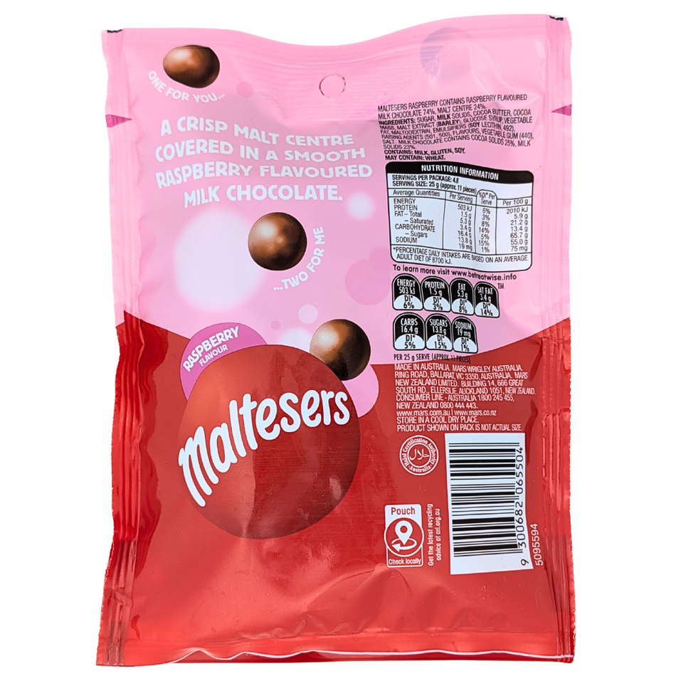 Maltesers Raspberry 120g (Australia) - 12 Pack