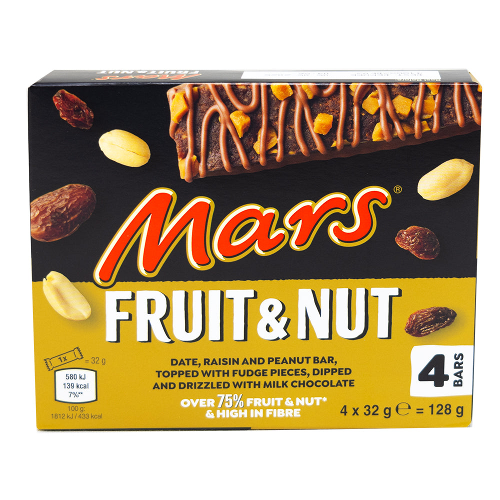 Mars Triple Treat Fruit & Nut 4pk (UK) 128g - 10 Pack