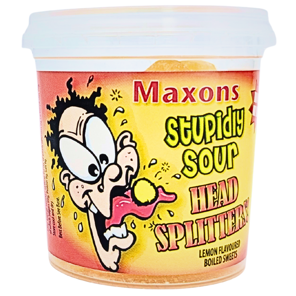 Maxons Stupidly Sour Head Splitters 100g (UK) - 12 Pack