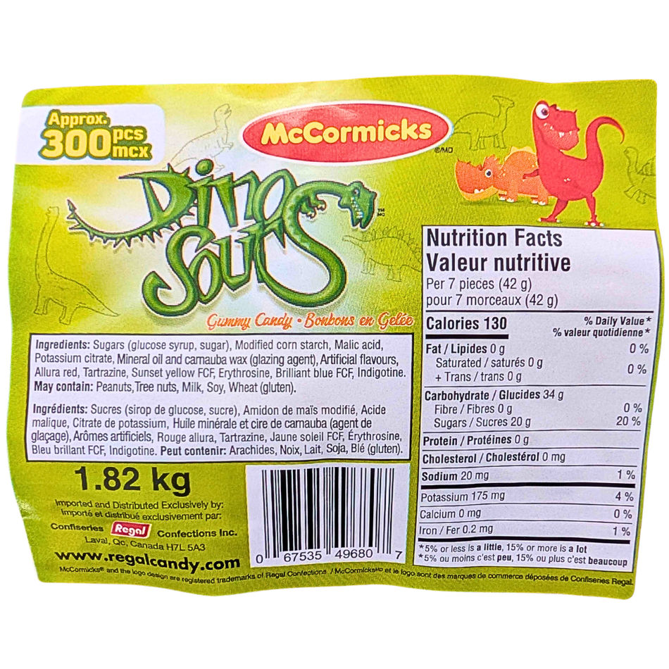 McCormicks Dino Sours  1.8 kg - 1 Bag