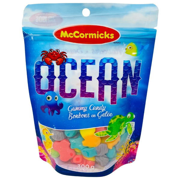 McCormick's Ocean Gummy Candy Peg Bag 300g - 12 Pack