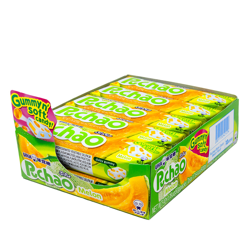 Puchao Melon Gummy n' Soft Candy 50 g - 10 Pack