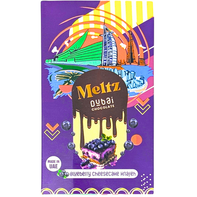 Meltz Dubai Chocolate Blueberry Cheesecake Knafeh  75g - 12 Bar