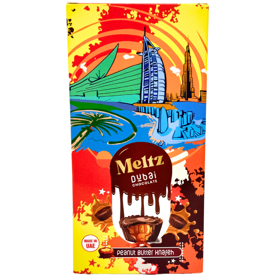 Meltz Dubai Chocolate Peanut Butter Knafeh 192g - 12 Bar