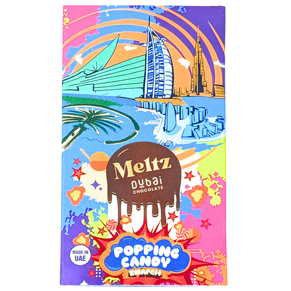 Meltz Dubai Chocolate Popping Candy Knafeh 75g - 12 Bar