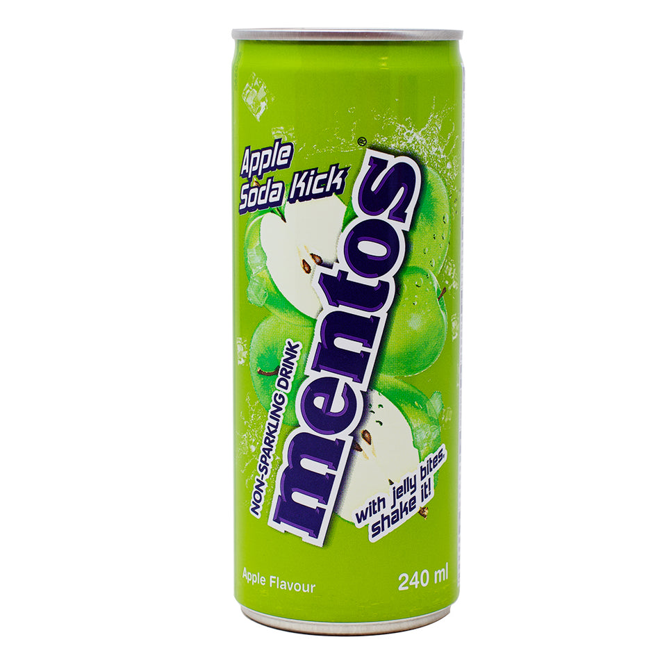 Mentos Apple Soda Kick Drink - 250mL - 24 Pack