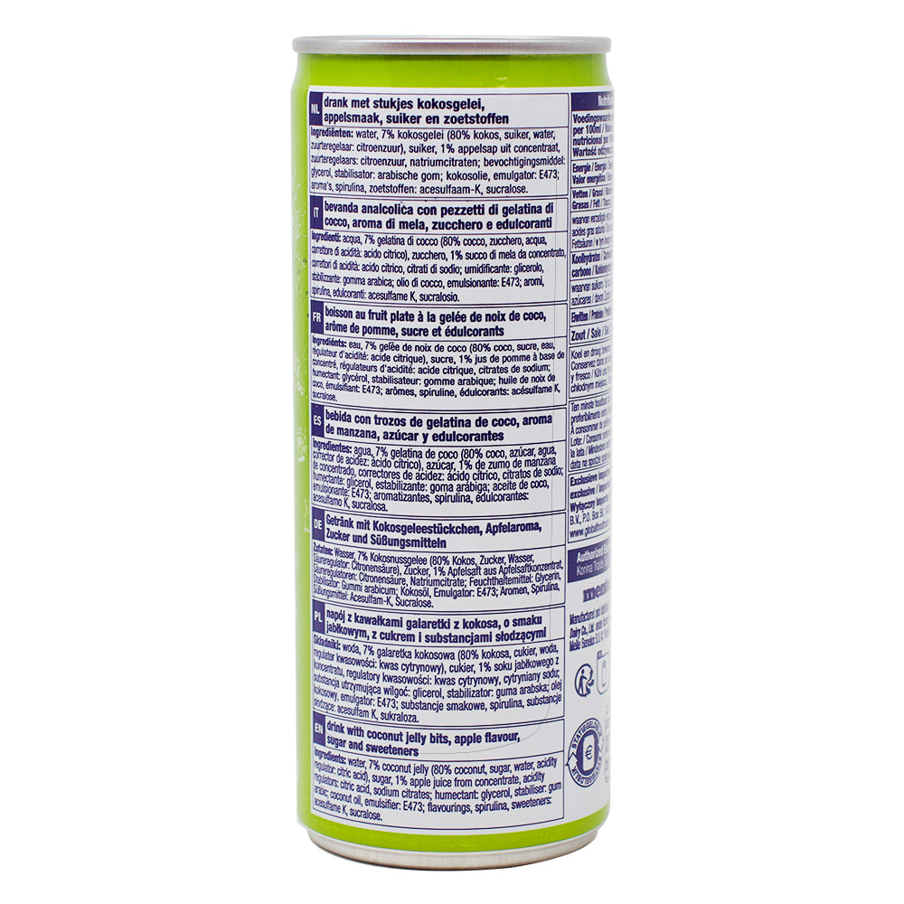 Mentos Apple Soda Kick Drink - 250mL - 24 Pack Nutrition Facts Ingredients