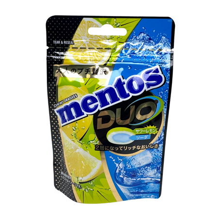 Mentos Duo Sour Lemon / Soda 45g (Japan) - 10 Pack