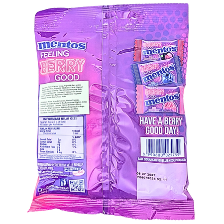 Mentos Feeling Berry Good 121.5g (Indonesia) - 10 Pack