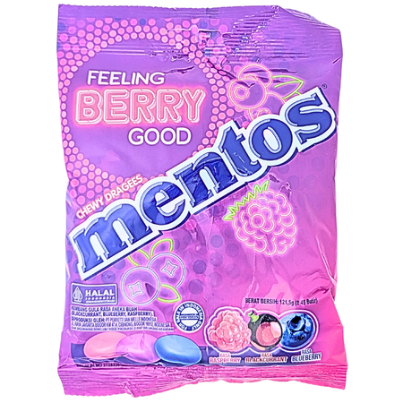 Mentos Feeling Berry Good 121.5g (Indonesia) - 10 Pack