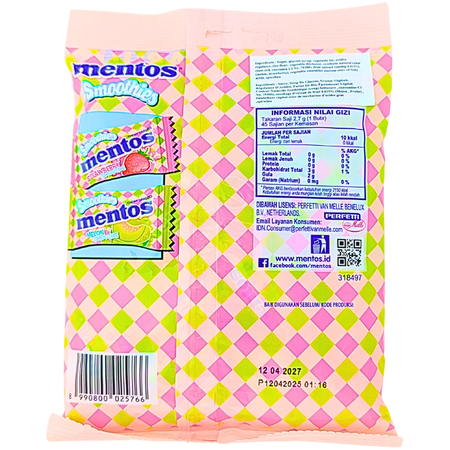 Mentos Smoothies 121.5g (Indonesia) - 10 Pack
