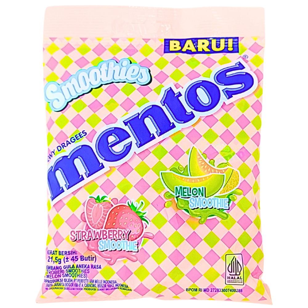 Mentos Smoothies 121.5g (Indonesia) - 10 Pack