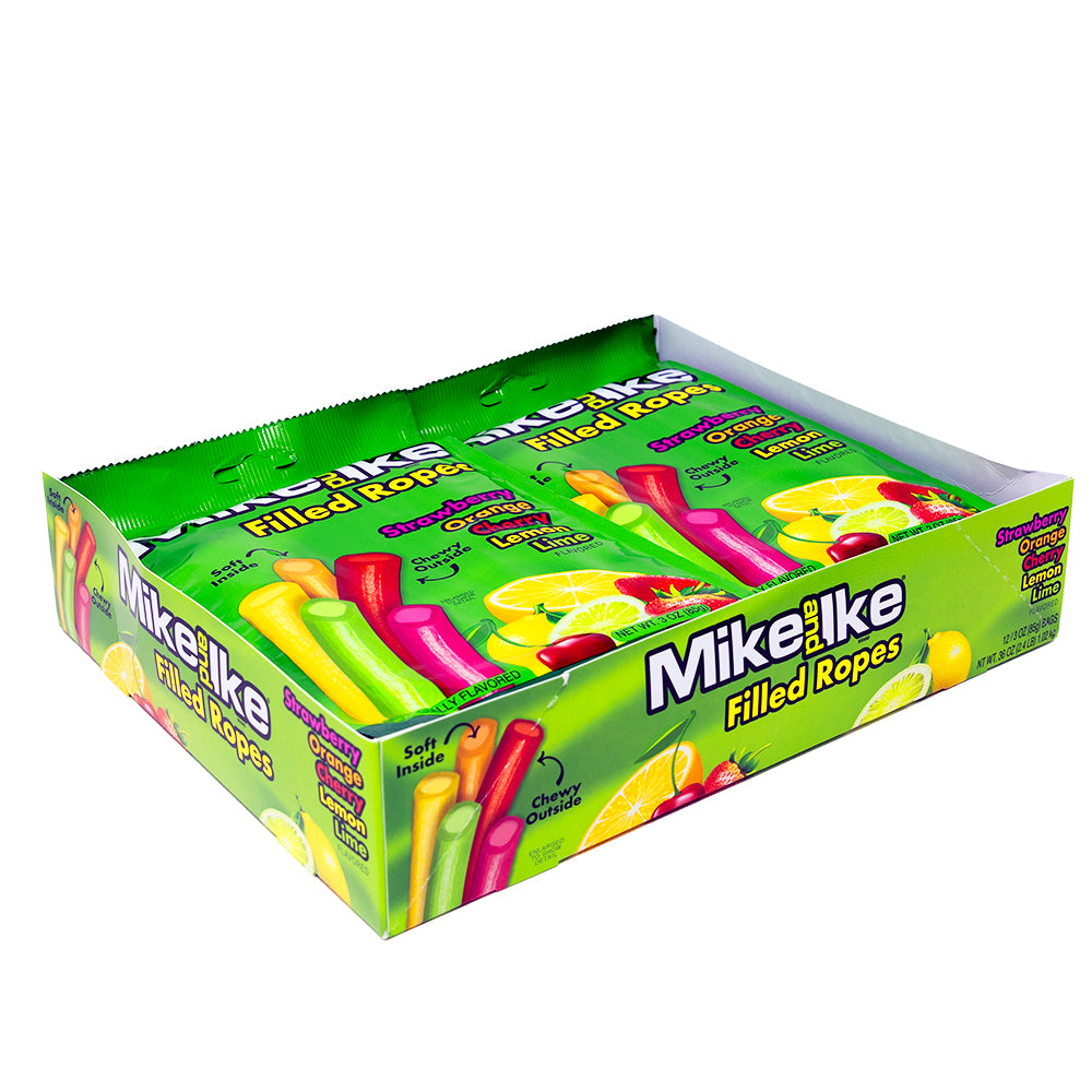 Mike and Ike Filled Ropes 3oz - 12 Pack