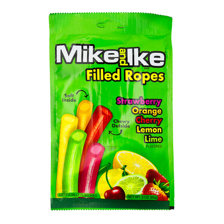 Mike and Ike Filled Ropes 3oz - 12 Pack