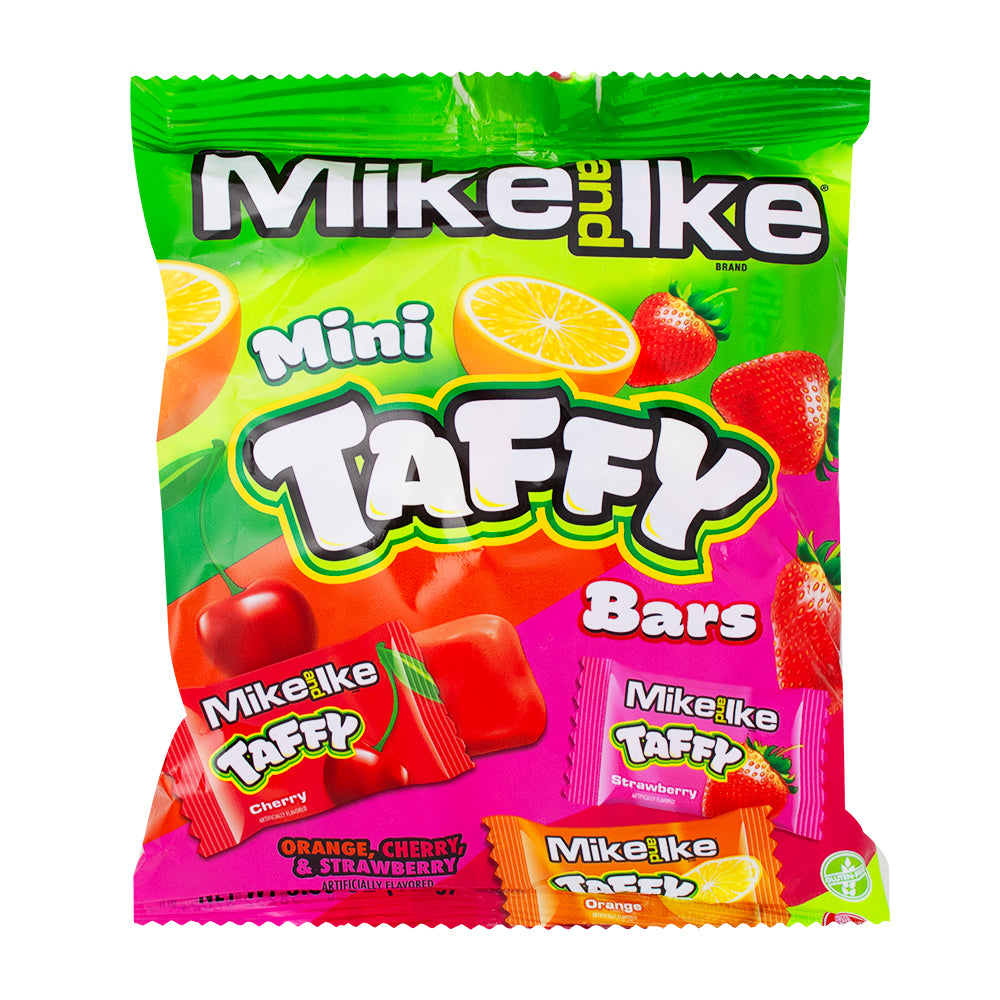 Mike and Ike Mini Taffy Bars 3.8oz - 12 Pack