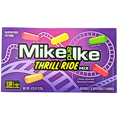 Mike and Ike Thrill Ride Mix Theatre Pack 4.25oz - 12 Pack