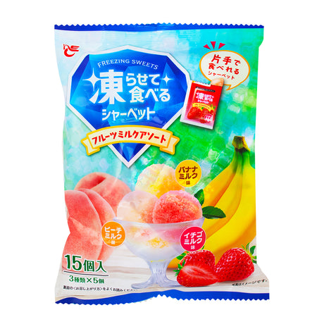 Milk Sorbet Assorted Fruit (Japan) 315g - 16 Pack - Japanese Candy