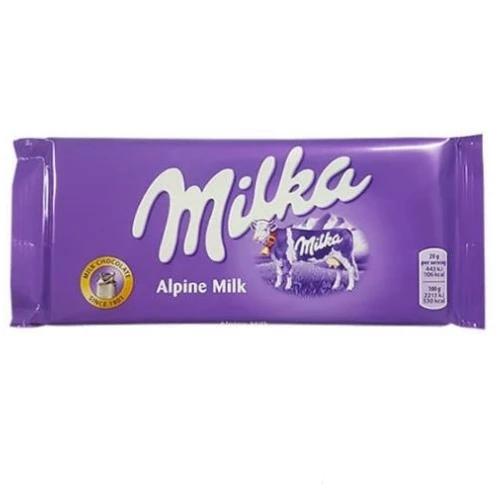 Milka Alpine Milk Chocolate Bar - 24 Pack