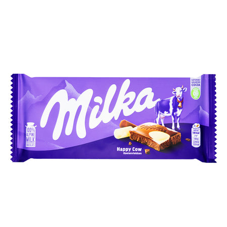 Milka Happy Cow Spot Milk and White Chocolate Bar 100g - 23 Pack