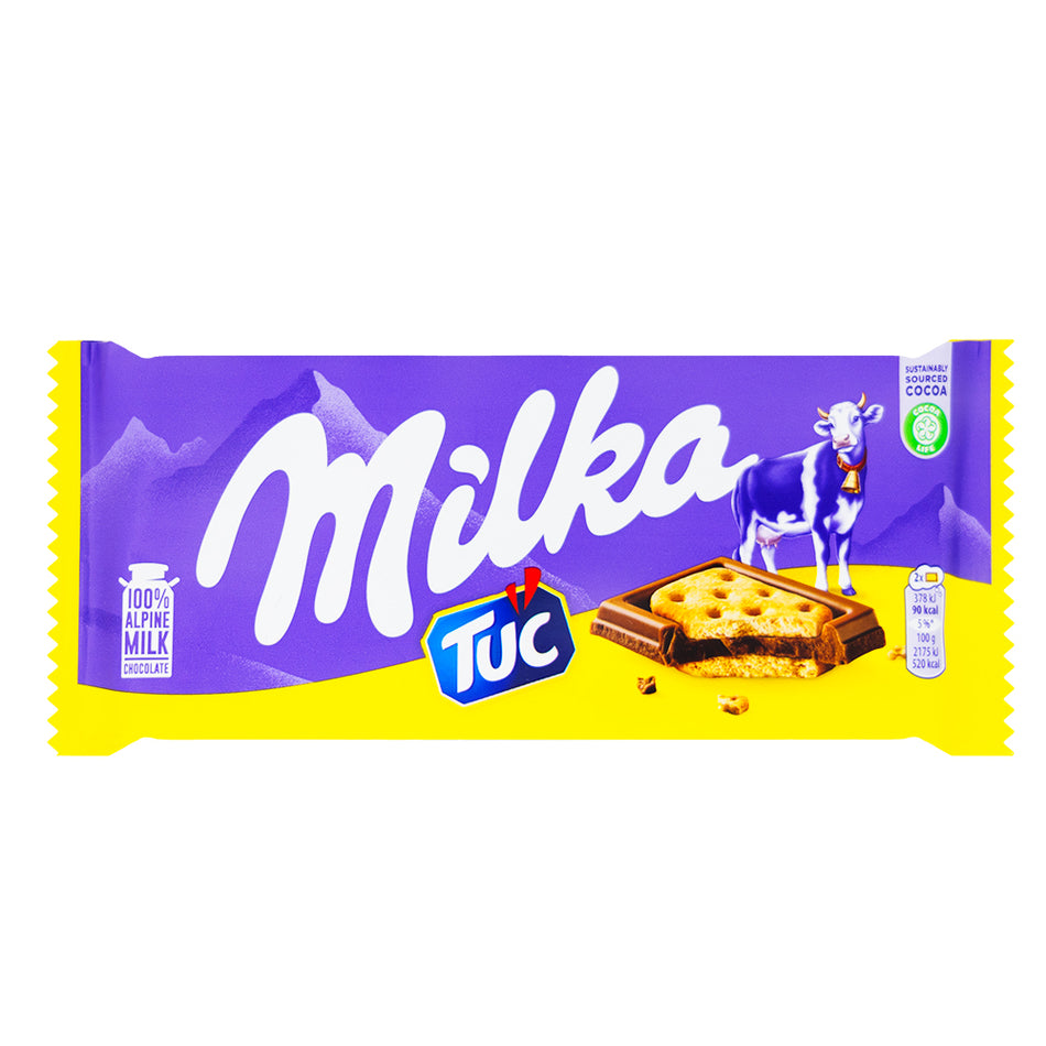 Milka Tuc Biscuit Milk Chocolate Bars 87g - 18 Pack