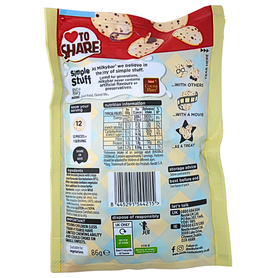 Milky Bar Crispy Cookie 86g (UK) - 11 Pack
