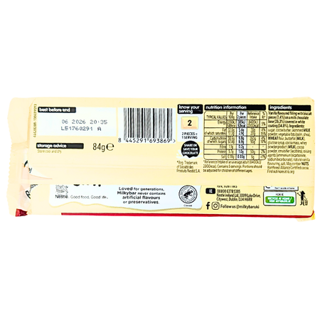 Milkybar Chocolate Crumble 84g (UK) - 25 Pack