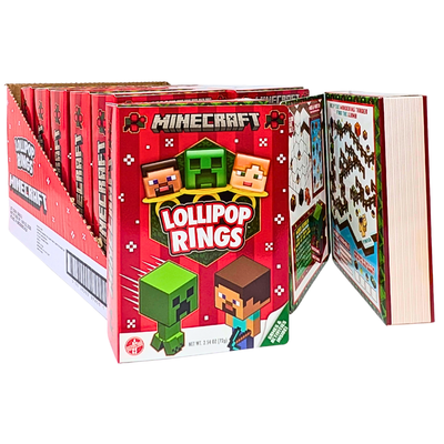 Minecraft Lollipop Rings 60g - 12 Pack