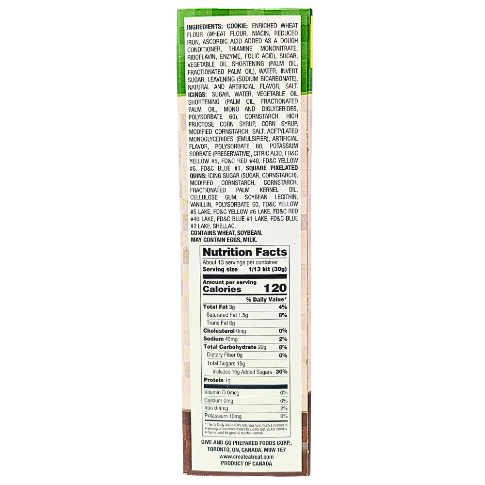 Minecraft Pixilated Cookie Kit 12.3oz - 1 Pack